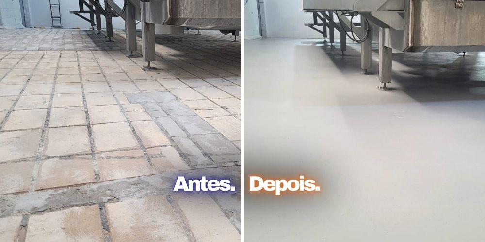 Piso Restaurado e revestido